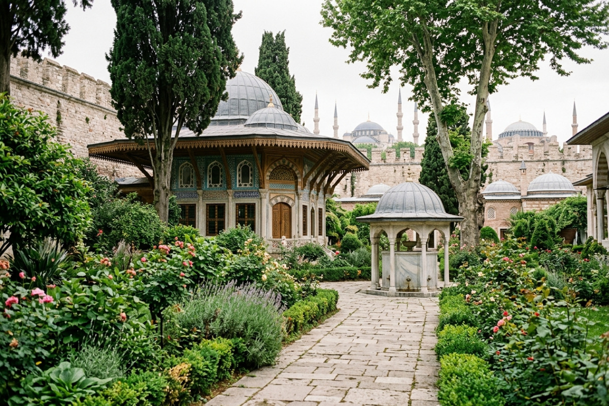 Die faszinierende Gartenarchitektur im Topkapi-Palast
